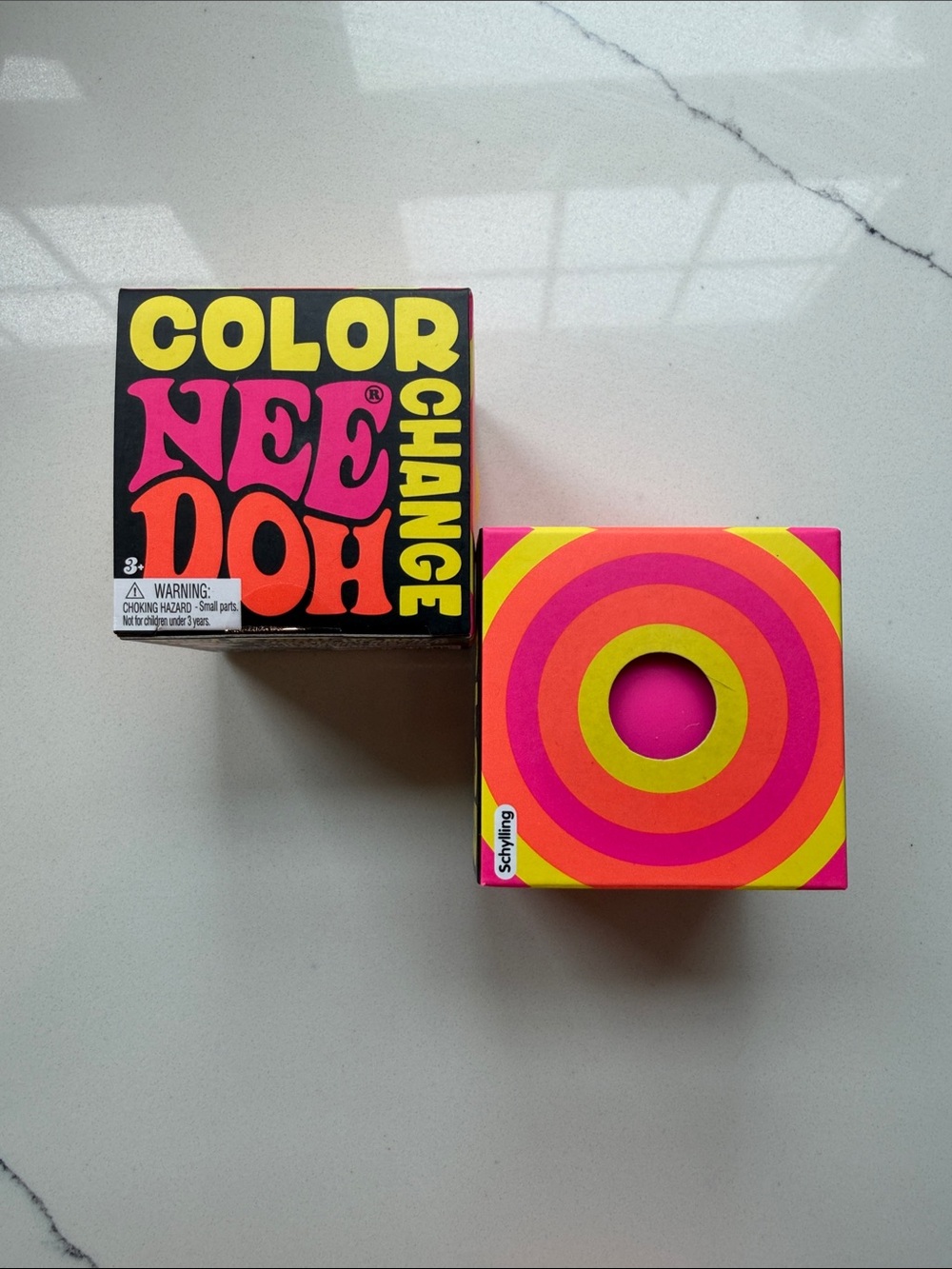 Change Kids Stress Ball - Pink & Yellow